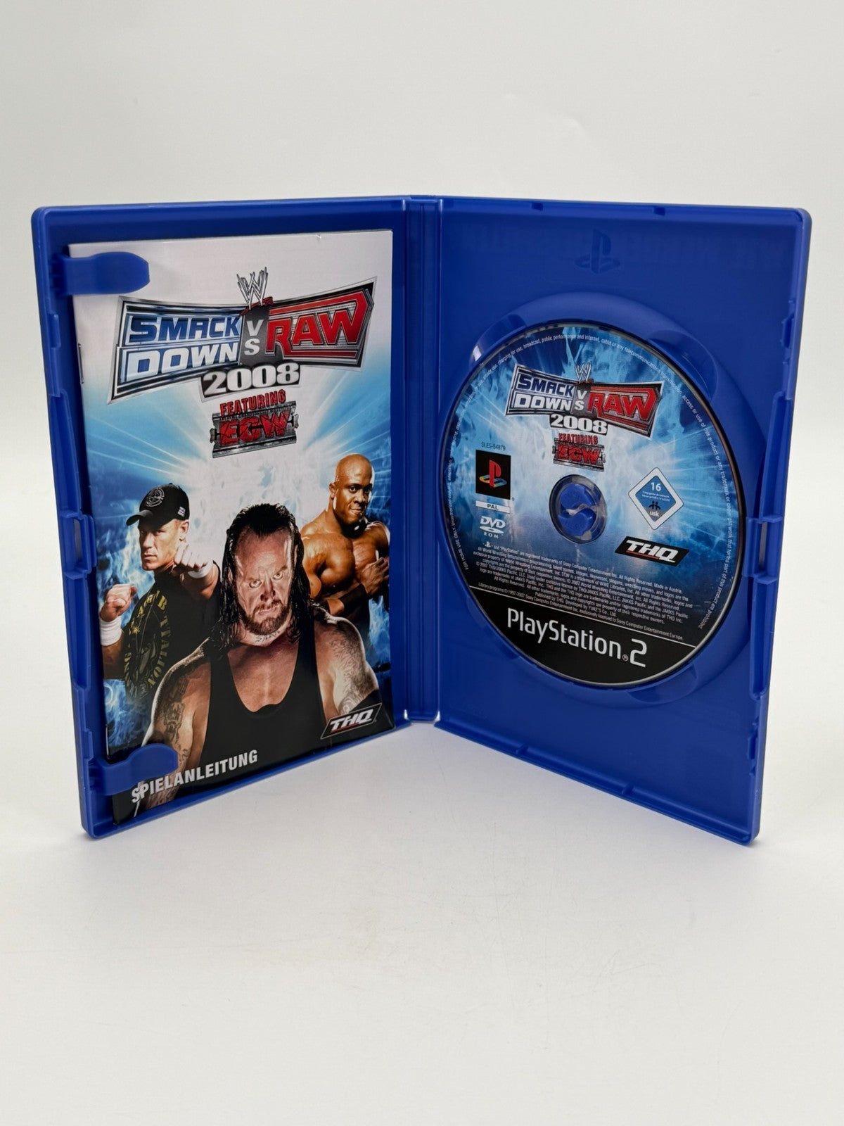 WWE Smack Down vs. Raw 2008 Sony Playstation 2 bon état CIB OVP
