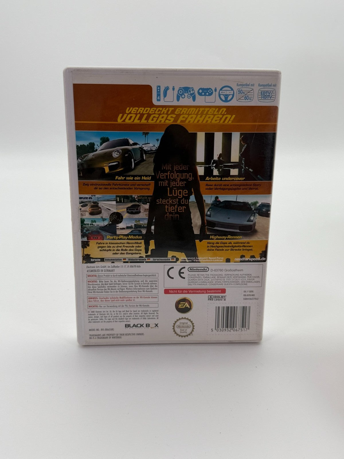 Need For Speed Undercover Nintendo Wii guter Zustand CIB OVP
