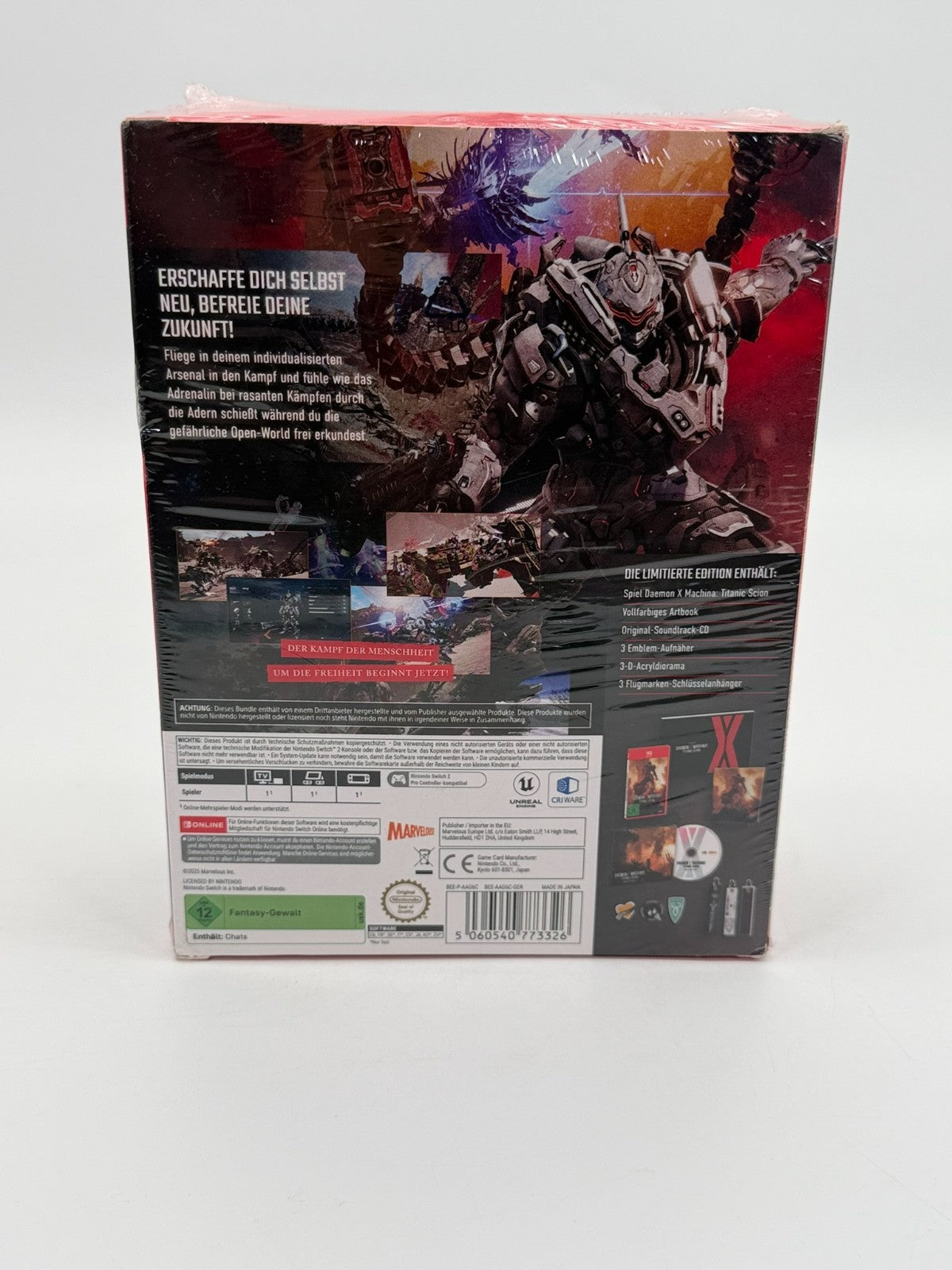 Daemon X Machina Titanic Scion Édition Limitée Nintendo Switch 2 Neuf Scellé Complet en Boîte