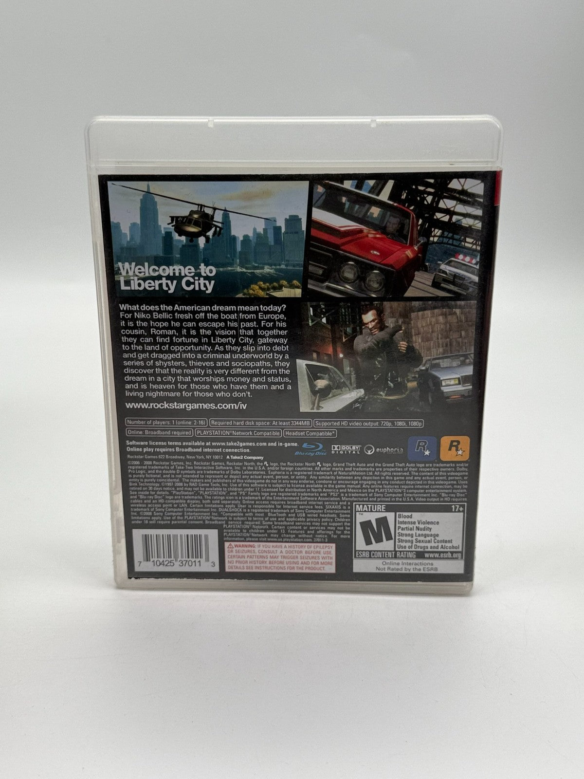 Grand Theft Auto IV Sony PlayStation 3 Très bon état CIB OVP