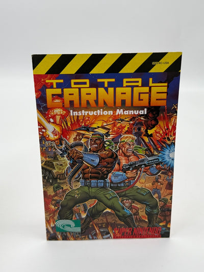 Total Carnage Super Nintendo SNES NTSC-U/C bon - Très bon notice + cartouche