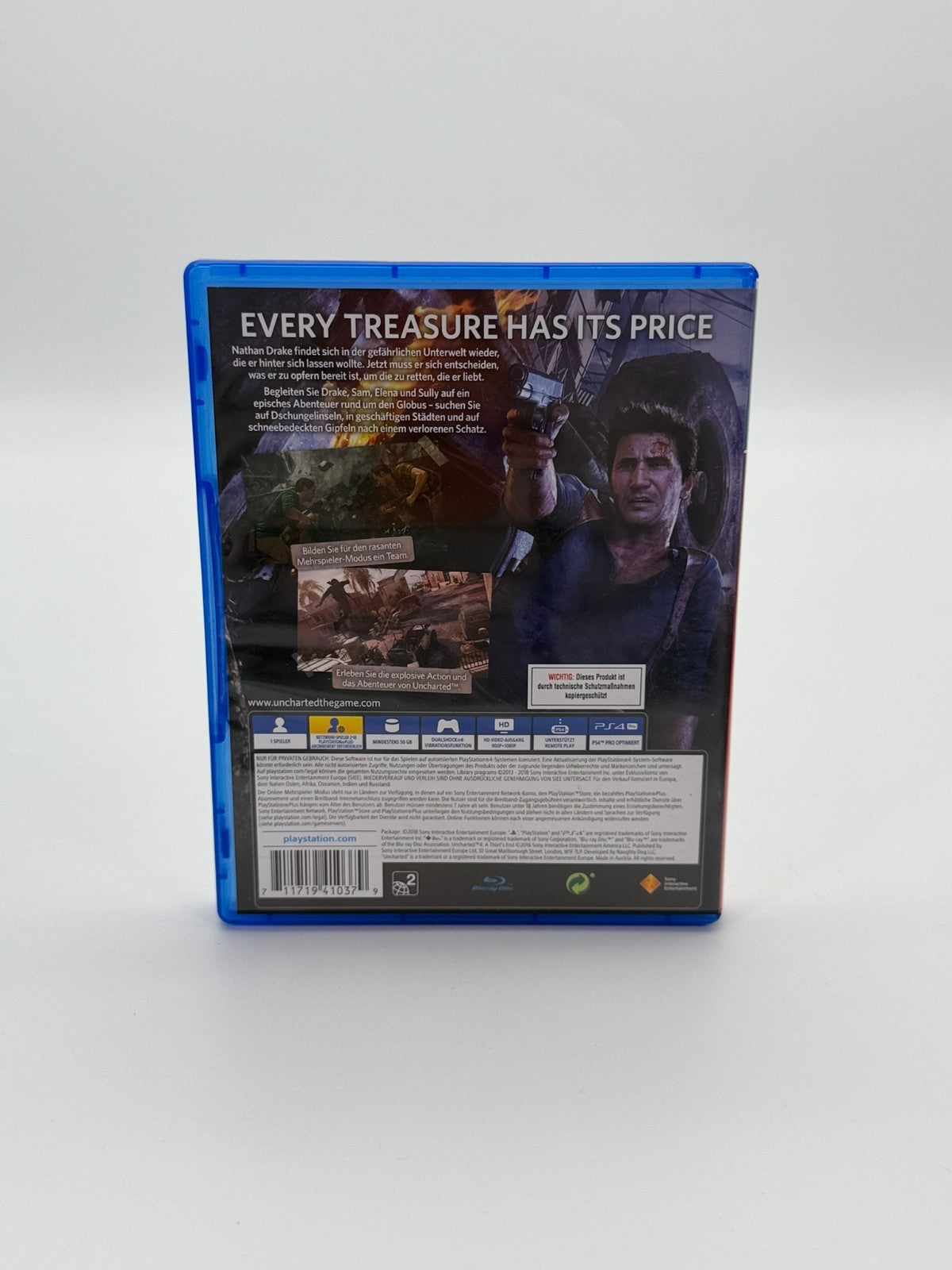 Uncharted 4 A Thief's End Sony Playstation 4 good condition CIB OVP
