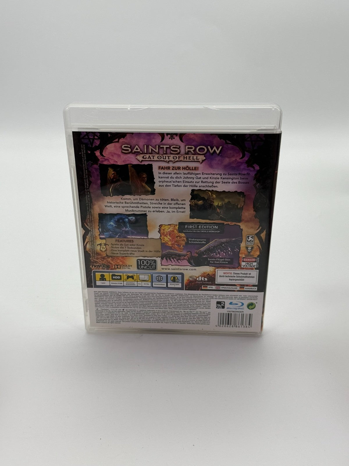 Saints Row Gat Out Of Hell Sony Playstation 3 Sehr guter Zustand CIB OVP