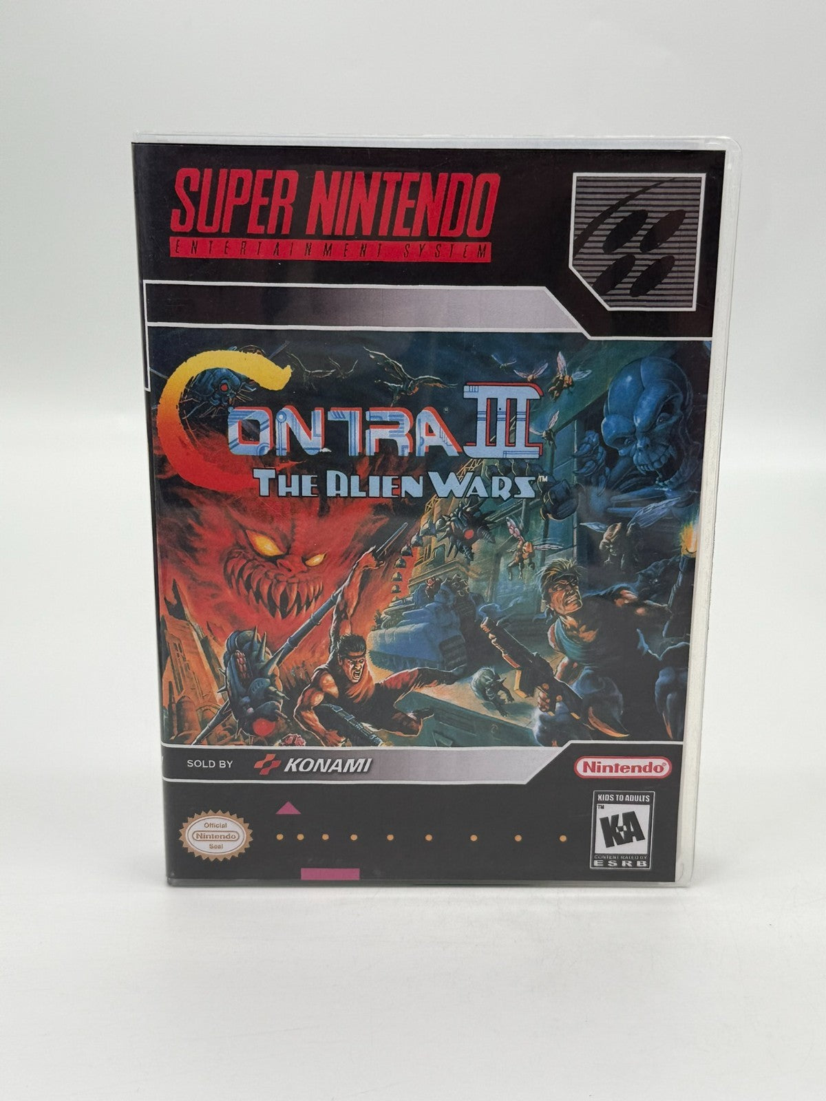 Contra III The Alien Wars Super Nintendo SNES NTSC-U/C Cartouche + Manuel Bon état