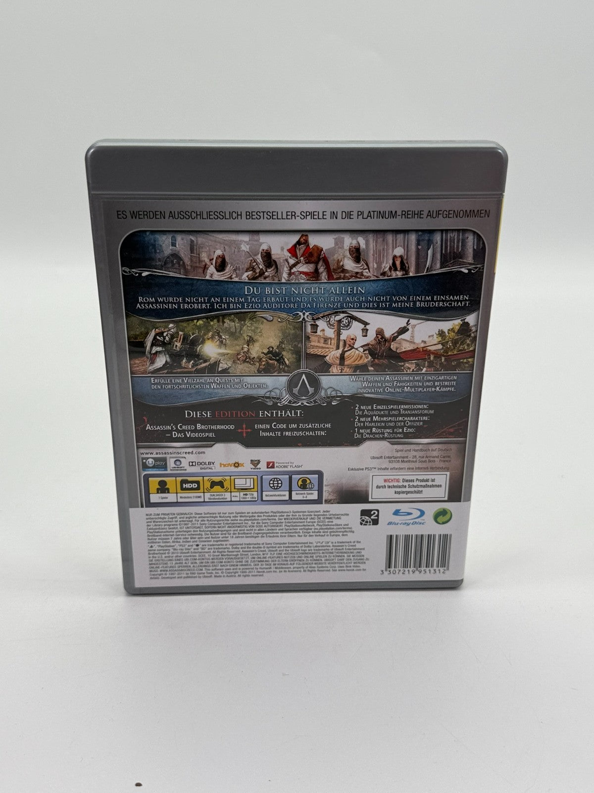 Assassins Creed Brotherhood Sony Playstation 3 Very Good Condition CIB OVP