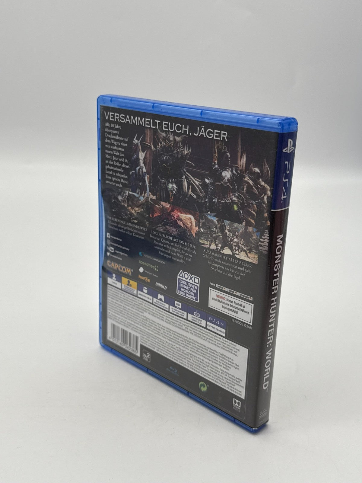 Monster Hunter World Sony Playstation 4 Very good condition Original Packaging