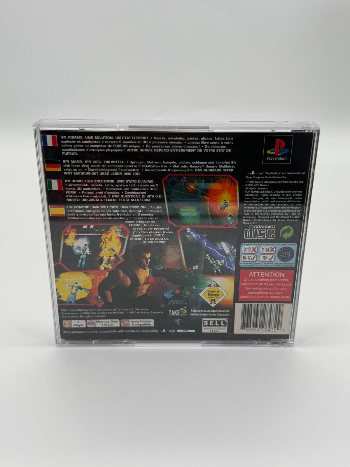 One Sony Playstation 1 guter Zustand CIB