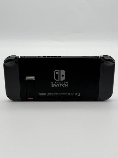 Nintendo Switch V2 Konsole Grau guter Zustand mit Originalverpackung hintere Halterung fehlt