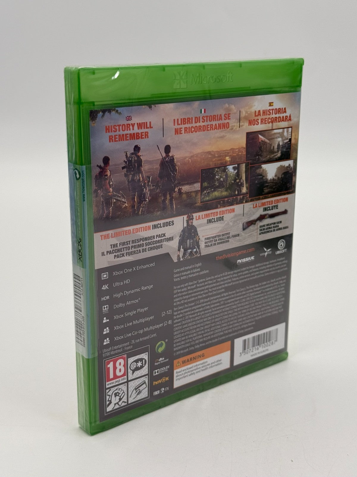 Tom Clancy's The Division 2 Limited Edition Microsoft Xbox One Factory Sealed