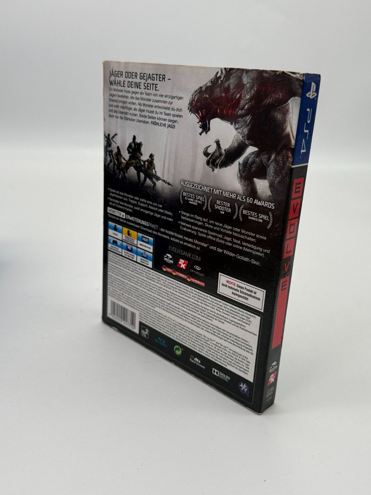 Evolve Sony Playstation 4 + Schuber Sehr guter Zustand CIB OVP