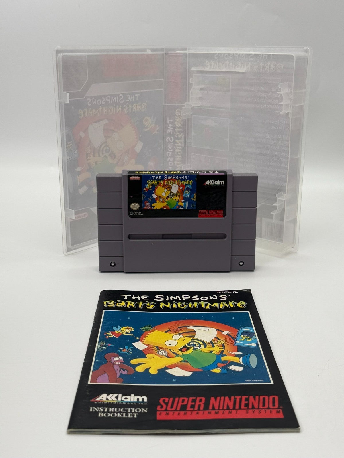 The Simpsons Barts Nightmare Super Nintendo SNES NTSC-U/C Guter Zustand