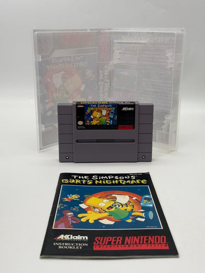 The Simpsons Barts Nightmare Super Nintendo SNES NTSC-U/C Guter Zustand
