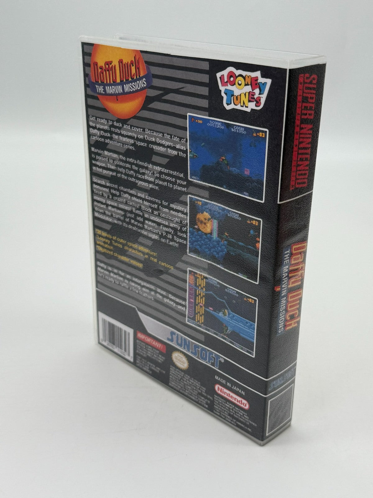 Daffy Duck The Marvin Missions Super Nintendo SNES NTSC-U/C bon - Très bon