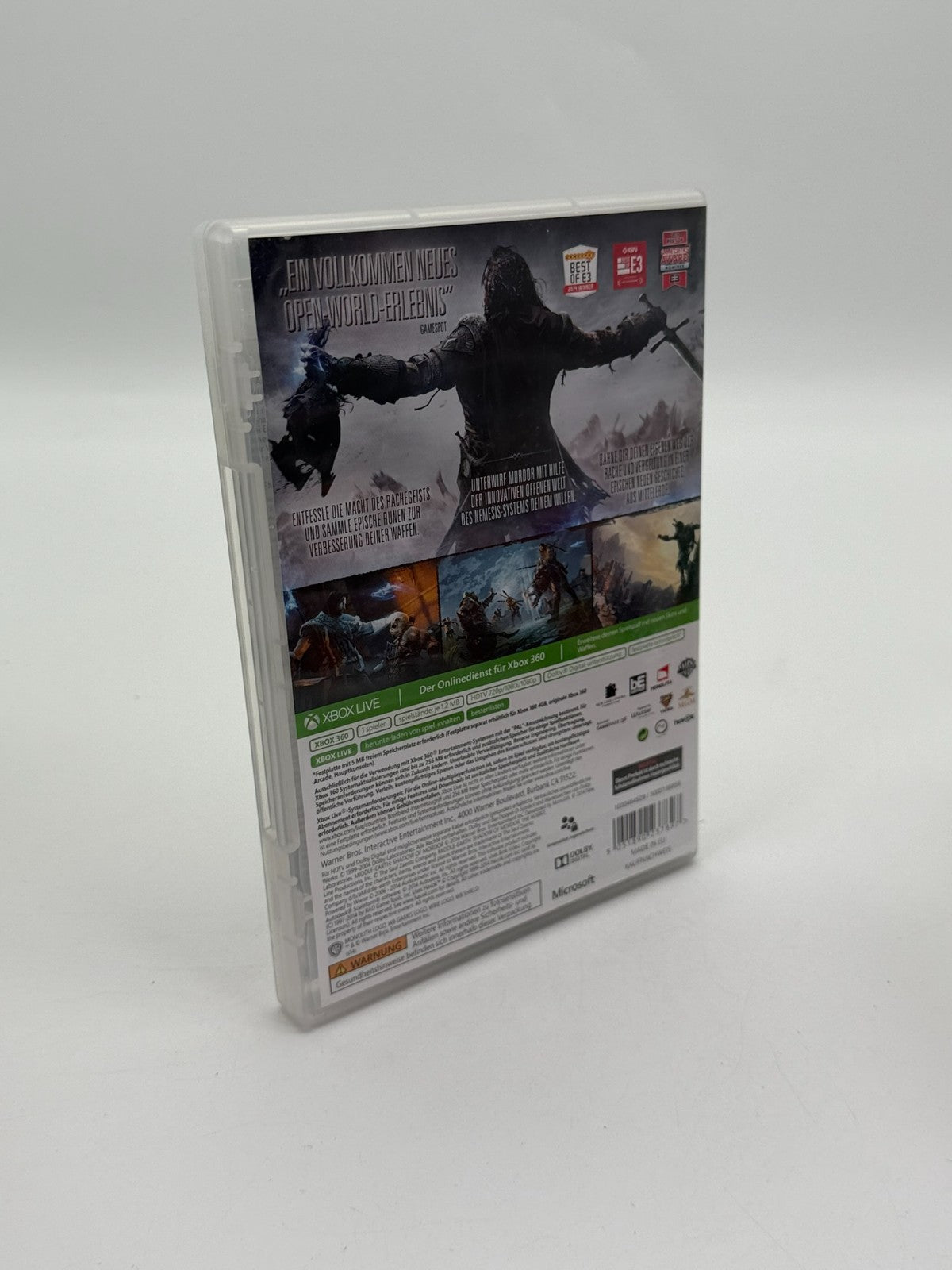 Middle-earth Shadow of Mordor Microsoft Xbox 360 Good Condition OVP