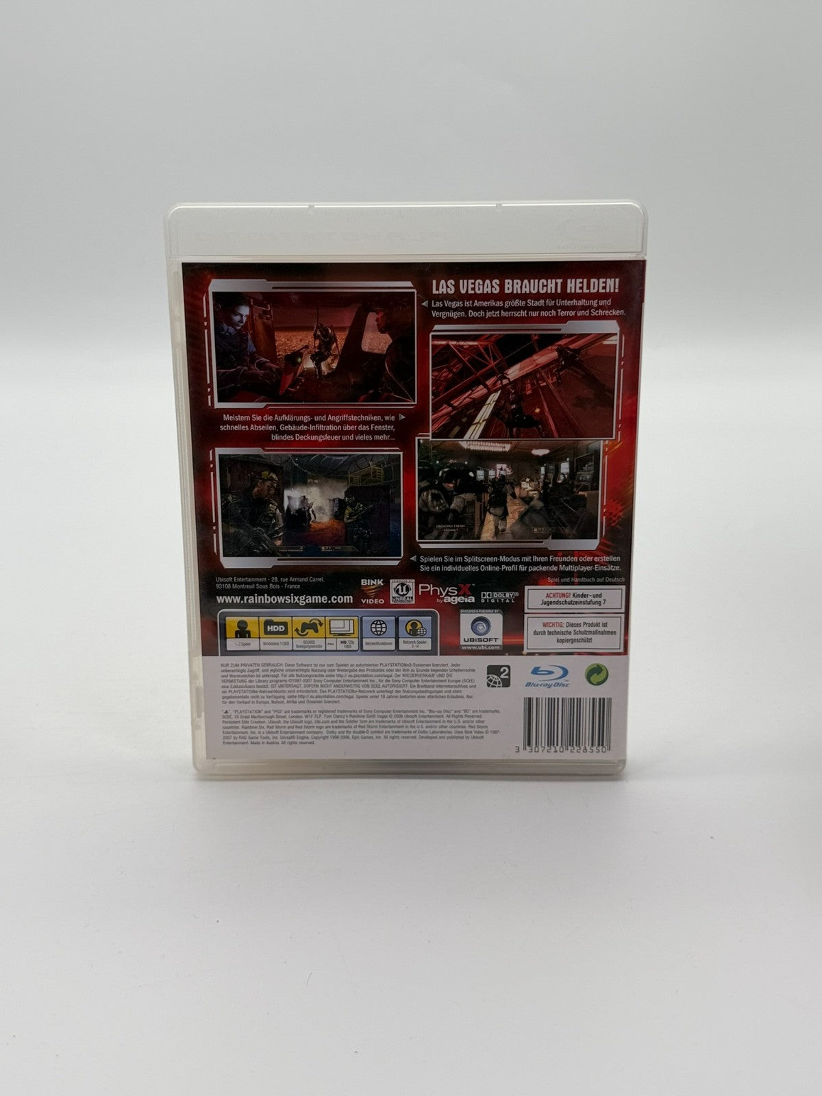 Tom Clancys Rainbow Six Vegas Sony Playstation 3 Sehr guter Zustand CIB OVP