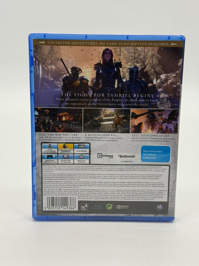 The Elder Scrolls Online Tamriel Edition Sony Playstation 4 Factory Sealed CIB