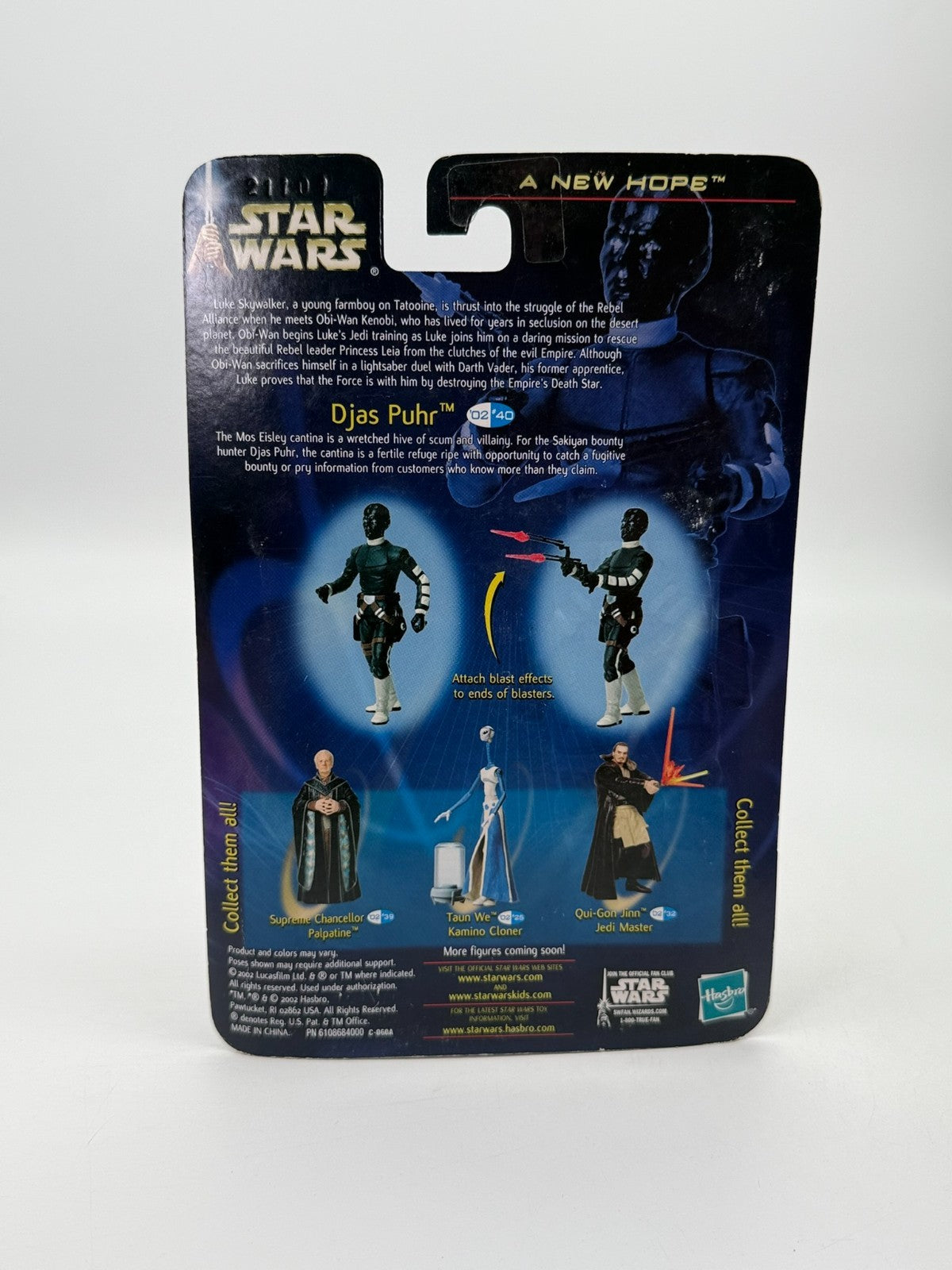 Star Wars Un Nouvel Espoir Djas Puhr Chasseur de Primes Alien Neuf Non Ouvert
