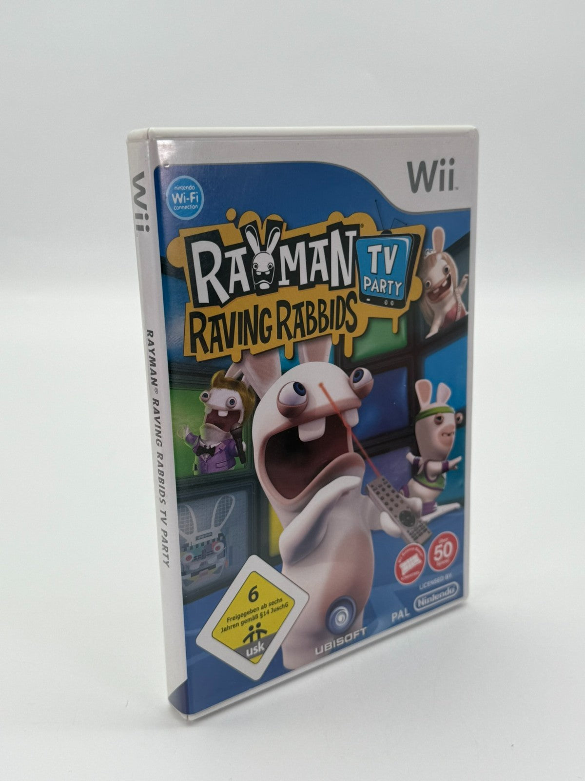 Rayman Raving Rabbids TV Party Nintendo Wii Sehr guter Zustand CIB OVP