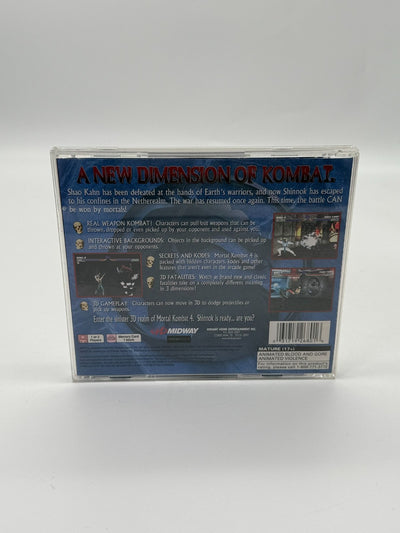 Mortal Kombat 4 Sony Playstation 1 NTSC-U/C Très bon état CIB OVP