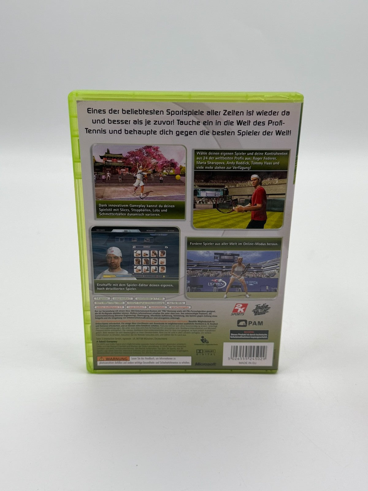 Top Spin 2 Microsoft Xbox 360 Very good condition CIB OVP