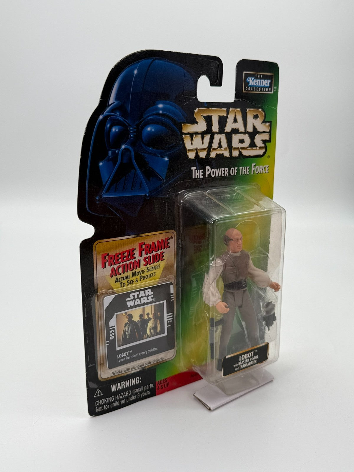 Figurine Star Wars The Power Of The Force Lobot avec pistolet blaster Kenner Neuve