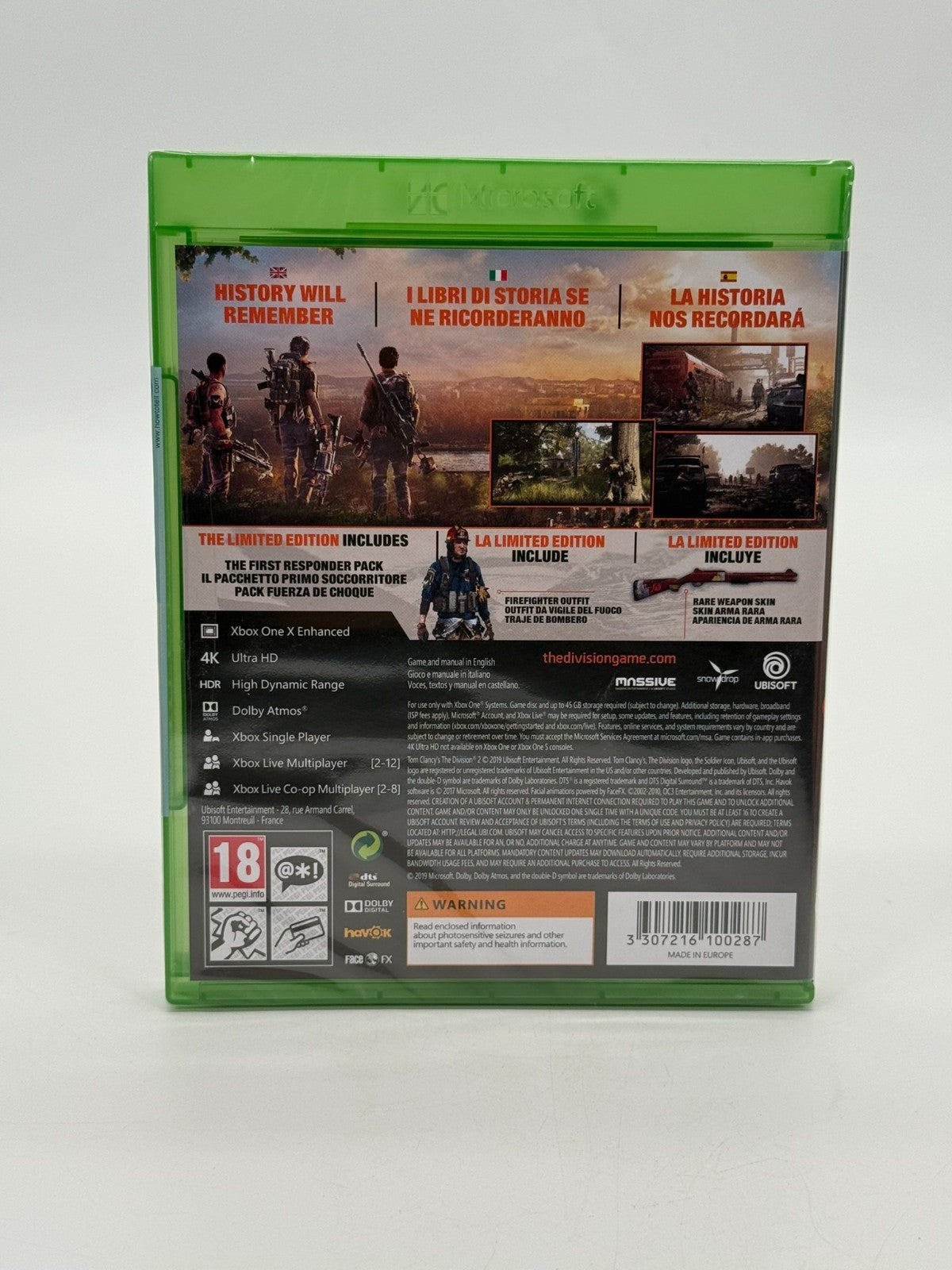 Tom Clancy's The Division 2 Limited Edition Microsoft Xbox One Factory Sealed