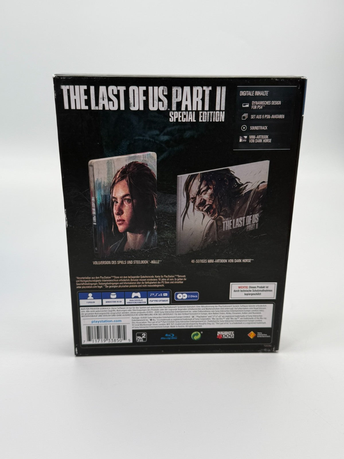 The Last Of Us Part II Édition Spéciale Sony Playstation 4 Steelbook Très bon état