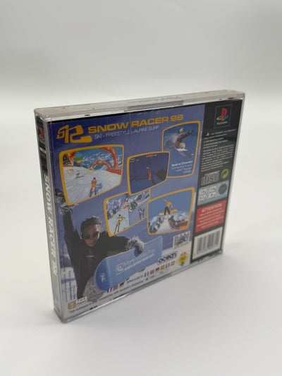 Snow Racer 98 Sony Playstation 1 bon état CIB boîte d'origine