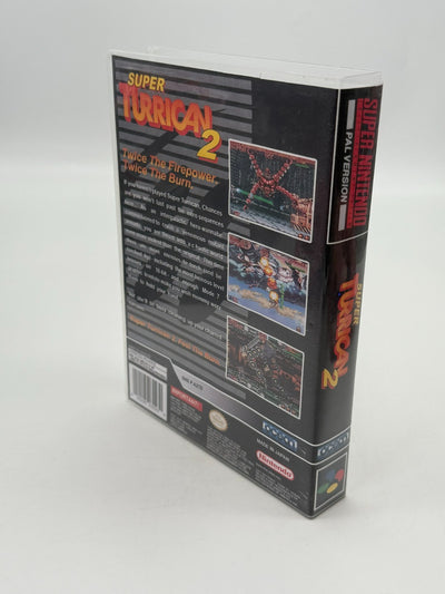 Super Turrican 2 Super Nintendo SNES PAL good condition Cartridge + Protective Sleeve
