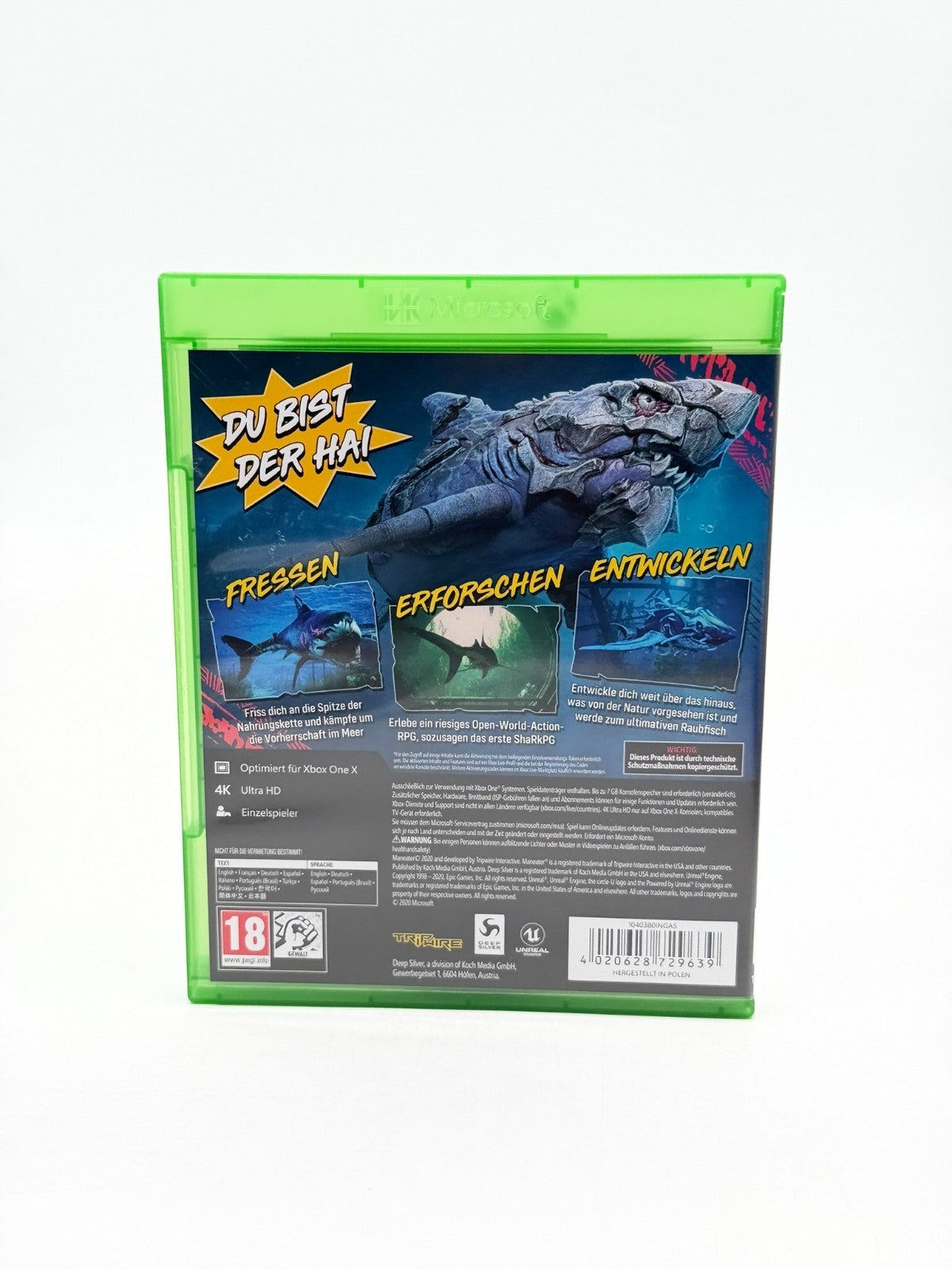 Maneater Day One Edition Microsoft XBox One Très bon état CIB OVP