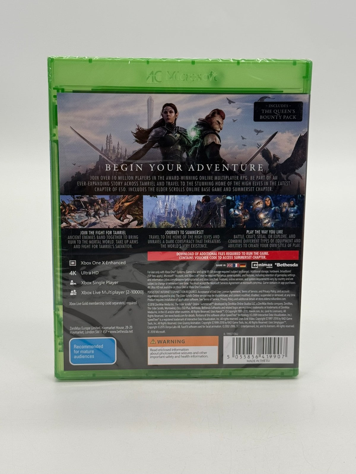 The Elder Scrolls Online Summerset Microsoft XBox One Factory Sealed CIB OVP New