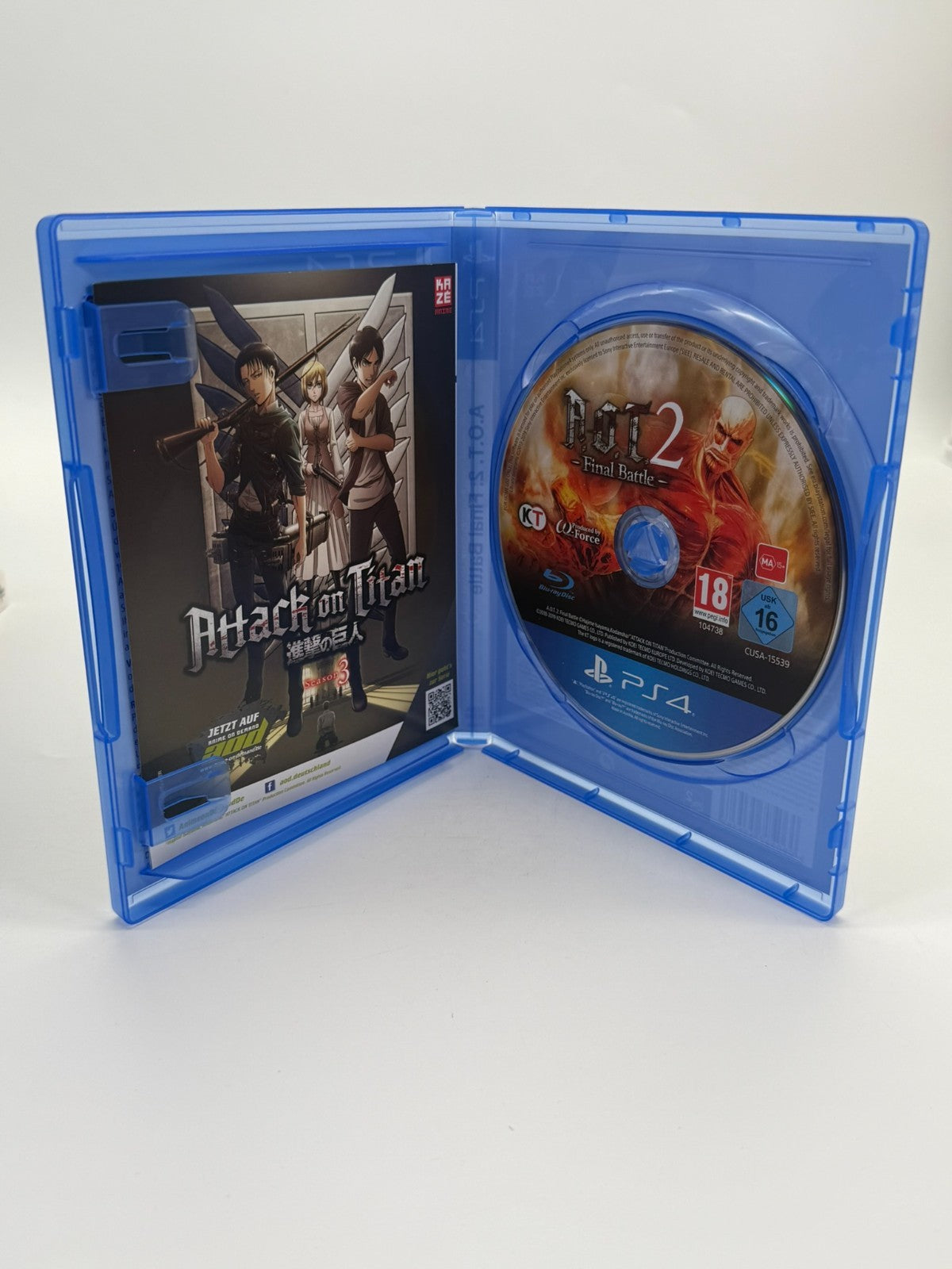 A.O.T. 2: Final Battle Sony Playstation 4 Neuwertiger Zustand CIB OVP