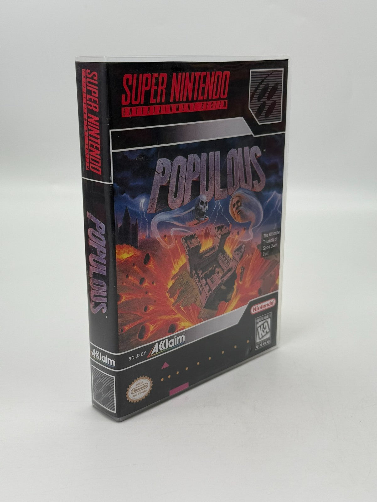 Populous Super Nintendo SNES NTSC-U/C guter - Sehr guter Zustand