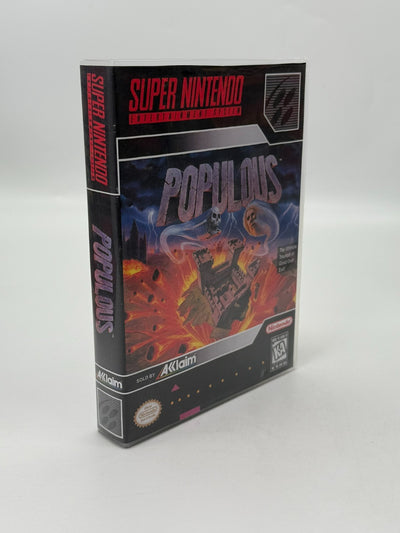 Populous Super Nintendo SNES NTSC-U/C guter - Sehr guter Zustand