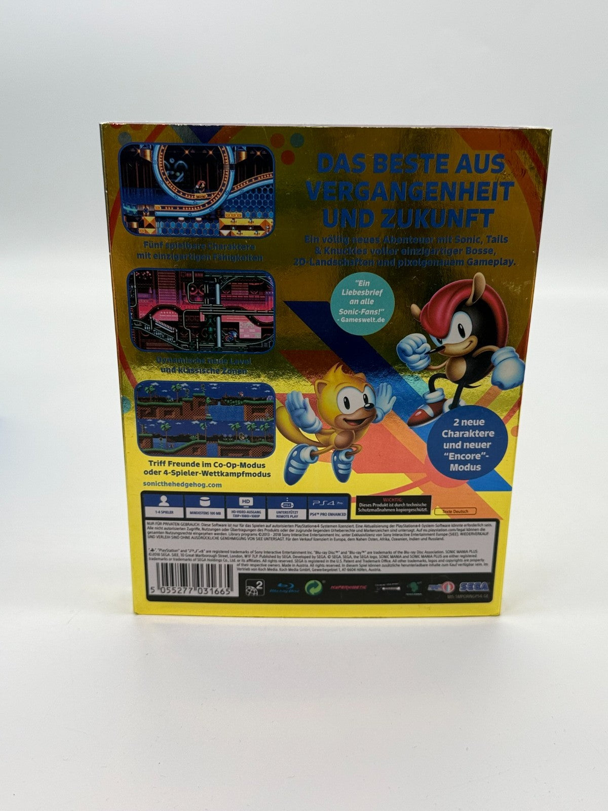 Sonic Mania Plus Sony Playstation 4 Neuwertiger Zustand CIB OVP