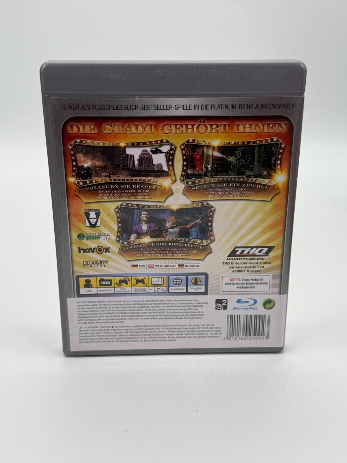 Saints Row 2 Sony Playstation 3 guter Zustand CIB OVP