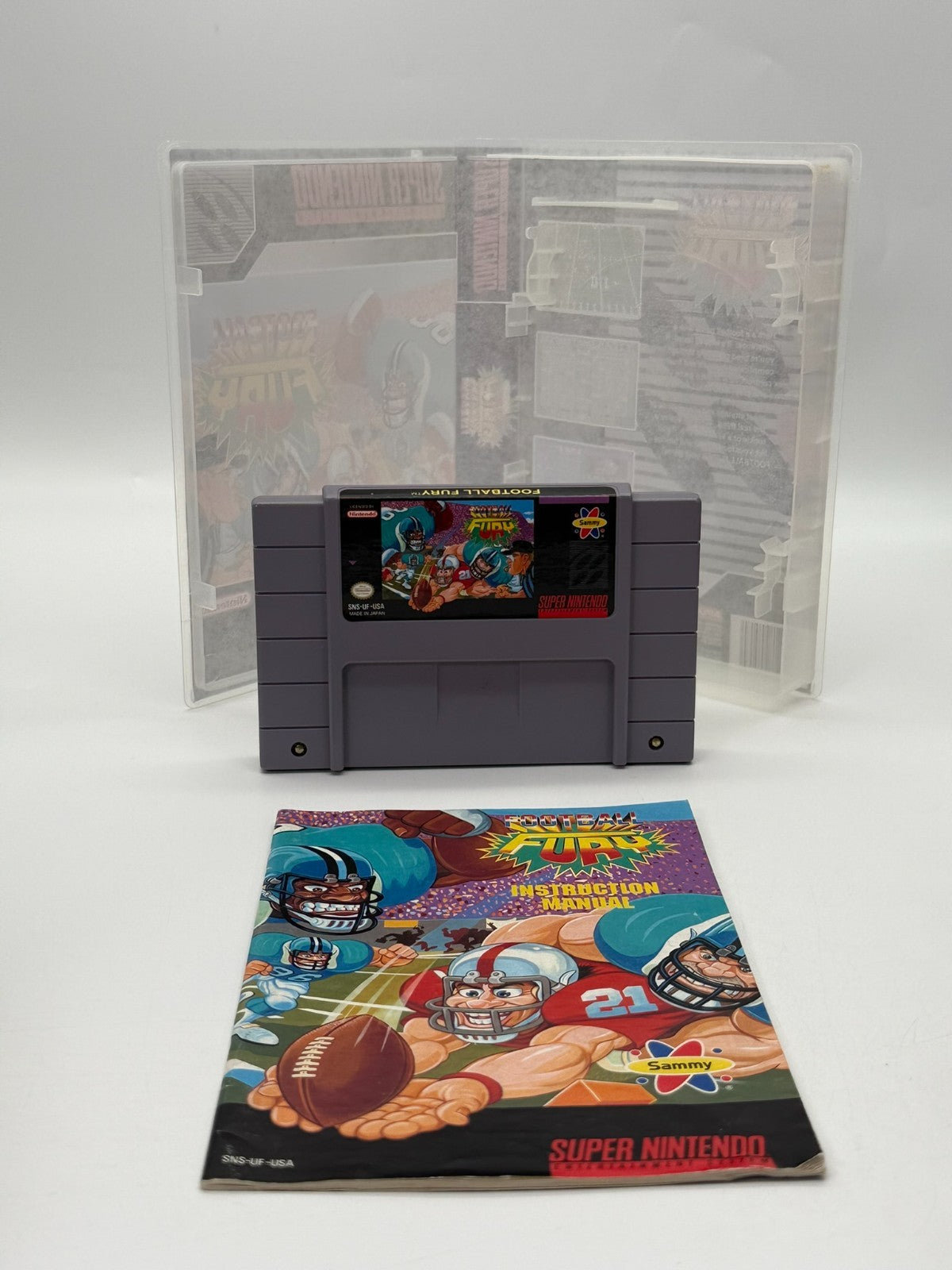 Football Fury Super Nintendo SNES NTSC-U/C gut - Sehr gut Modul + Anleitung