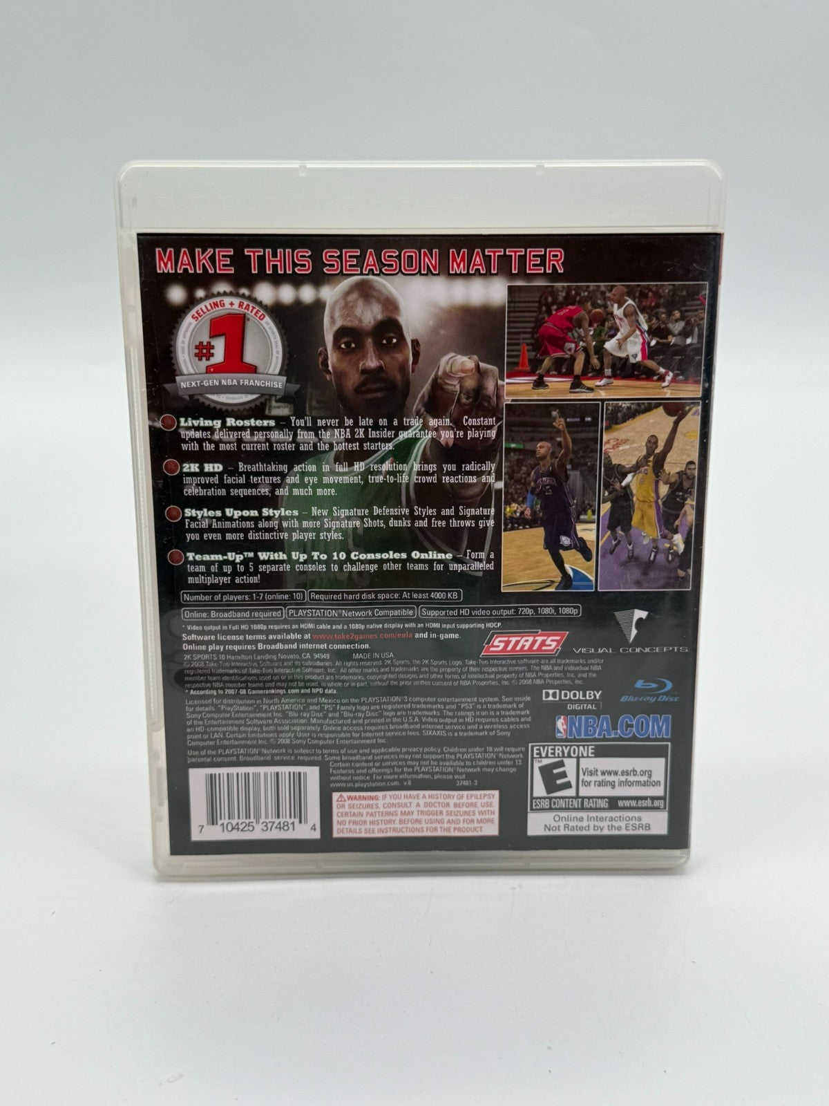 NBA 2K9 Sony Playstation 3 Sehr guter Zustand CIB OVP NTSC-U/C