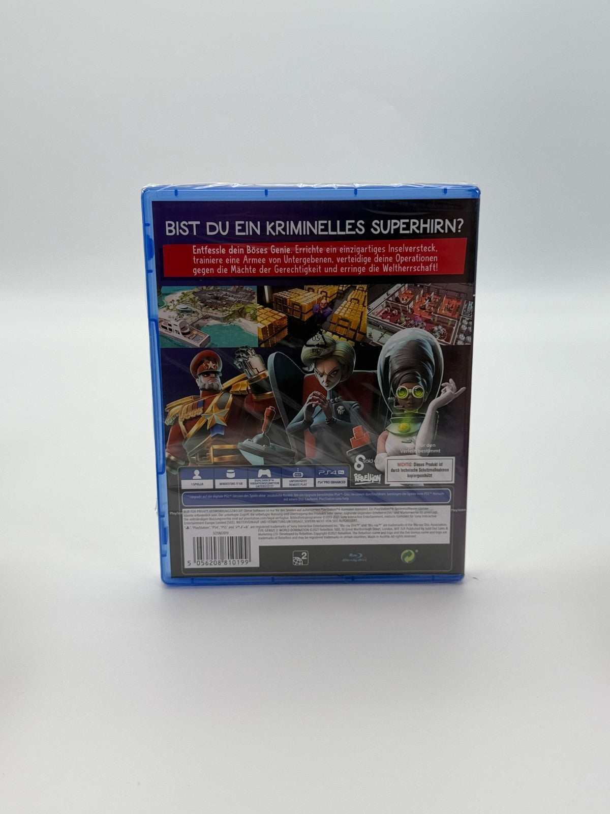 Evil Genius 2 World Domination Sony Playstation 4 Factory Sealed CIB OVP