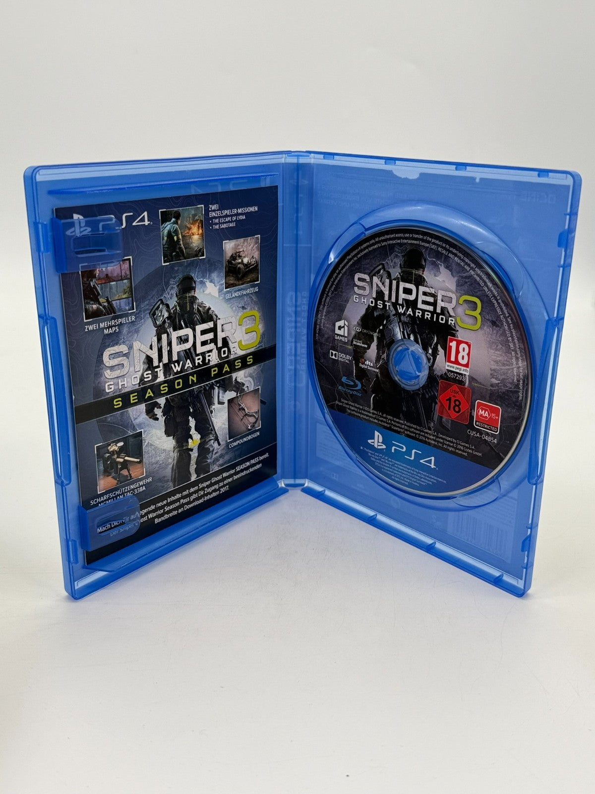 Sniper Ghost Warrior 3 Sony Playstation 4 Very good condition CIB OVP