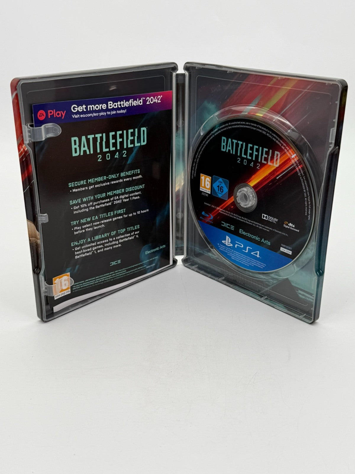 Battlefield 2042 Steelbook Sony Playstation 4 avec jeu Très bon CIB