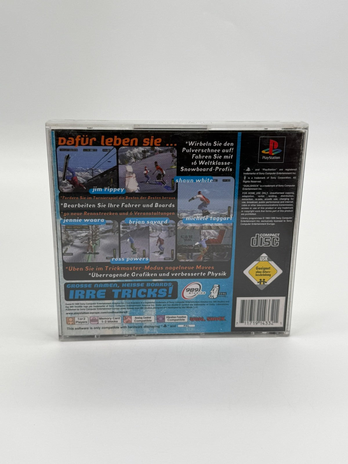Cool Boarders 4 Sony Playstation 1 Good Condition CIB OVP