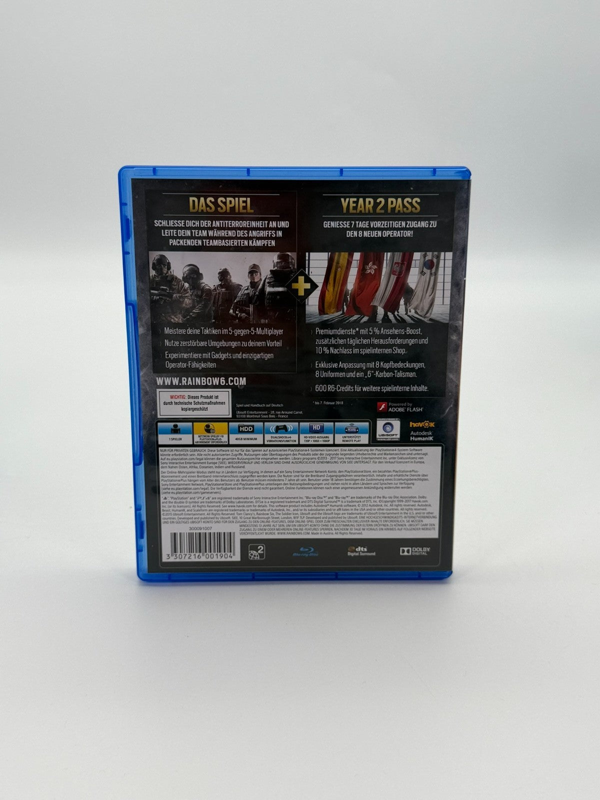 Tom Clancy's Rainbow Six Siege Year 2 Gold Edition Sony Playstation 4 Original Packaging