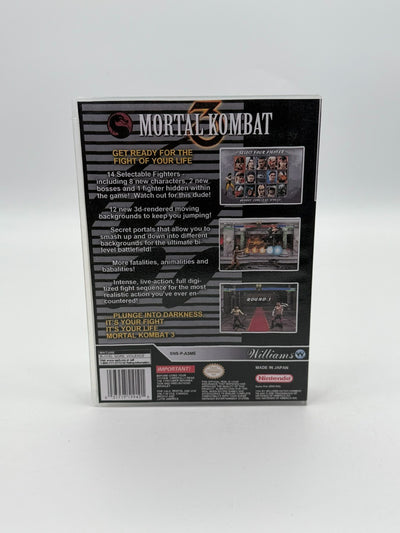 Mortal Kombat 3 Super Nintendo SNES NTSC-U/C Manuel et cartouche