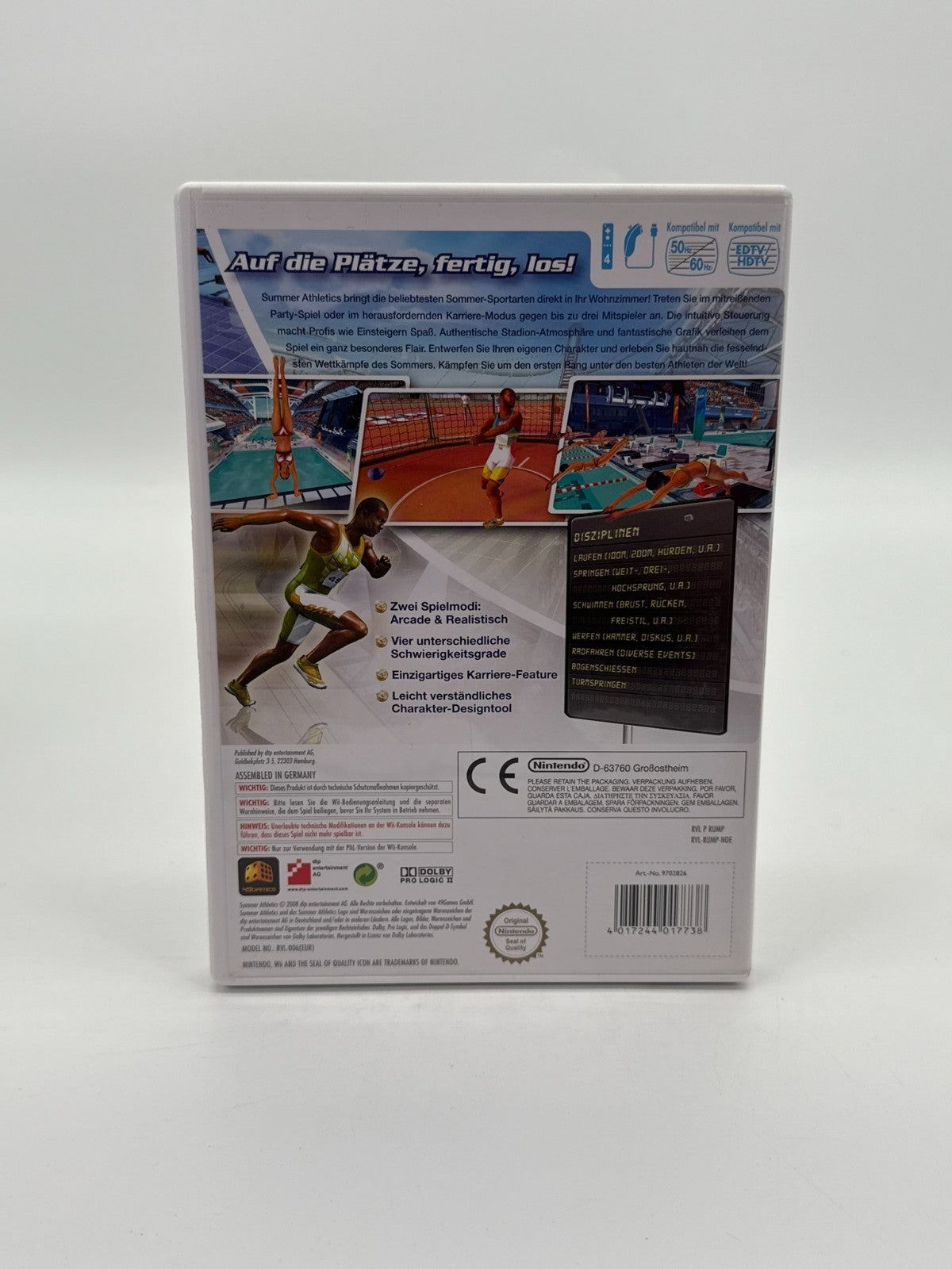 Summer Athletics Nintendo Wii guter Zustand CIB OVP