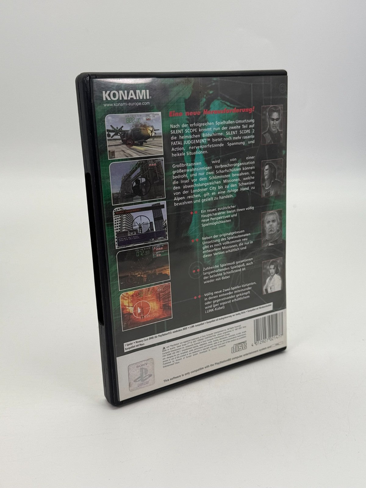 Silent Scope 2 Fatal Judgment Sony PlayStation 2 bon état emballage d'origine