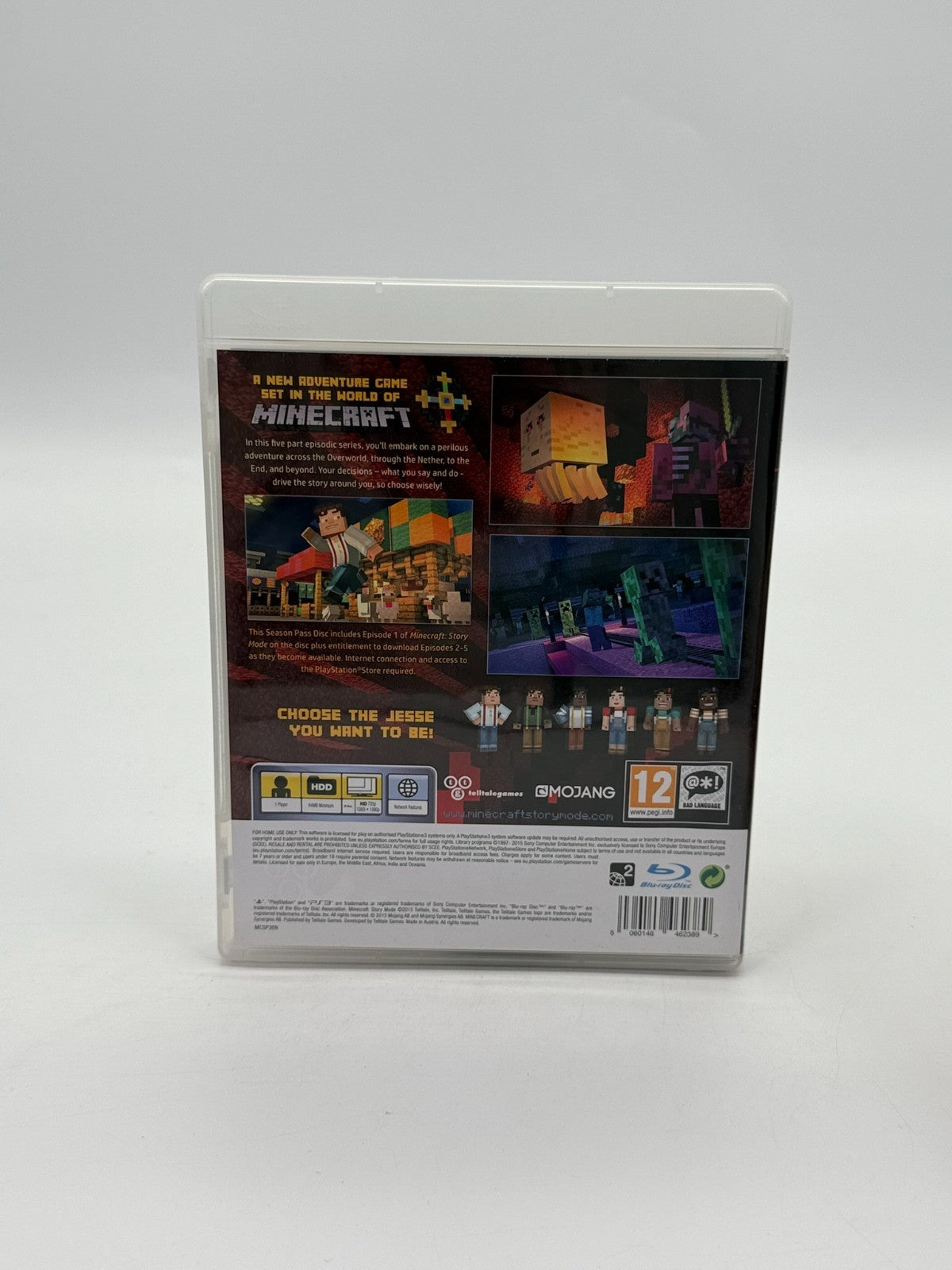 Minecraft Story Mode A Telltale Game Series Sony Playstation 3 bon état