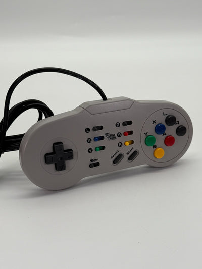 Manette de contrôle Pro Player lente/turbo/auto SN6 pour Super Nintendo, bon état, emballage d'origine