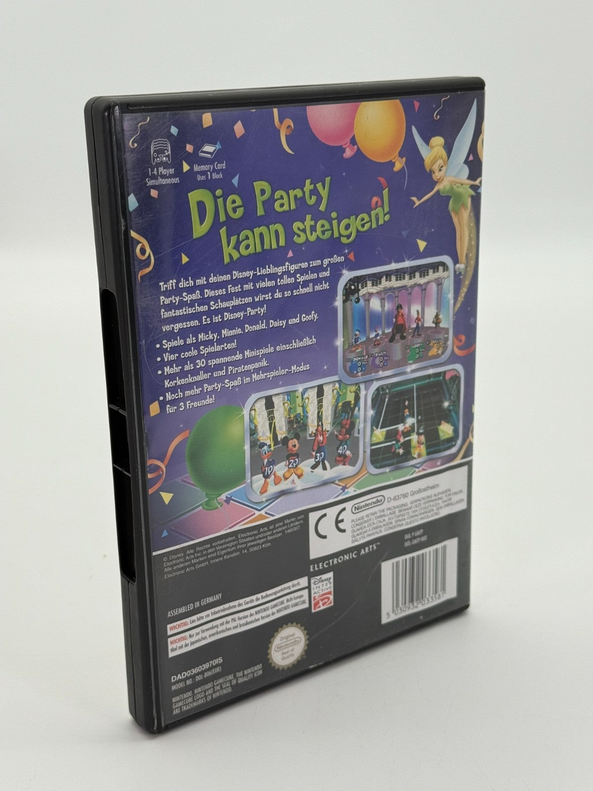 Disney Party Nintendo Gamecube bon état CIB emballage d'origine
