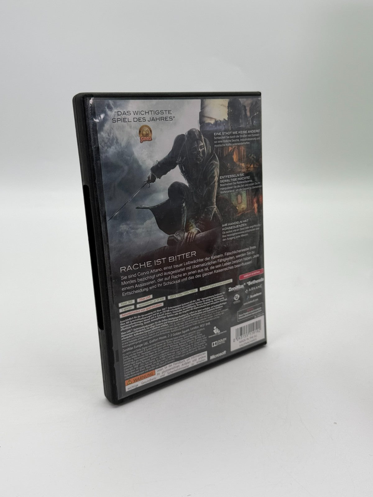 Dishonored The Mask of Wrath Microsoft Xbox 360 good condition CIB OVP